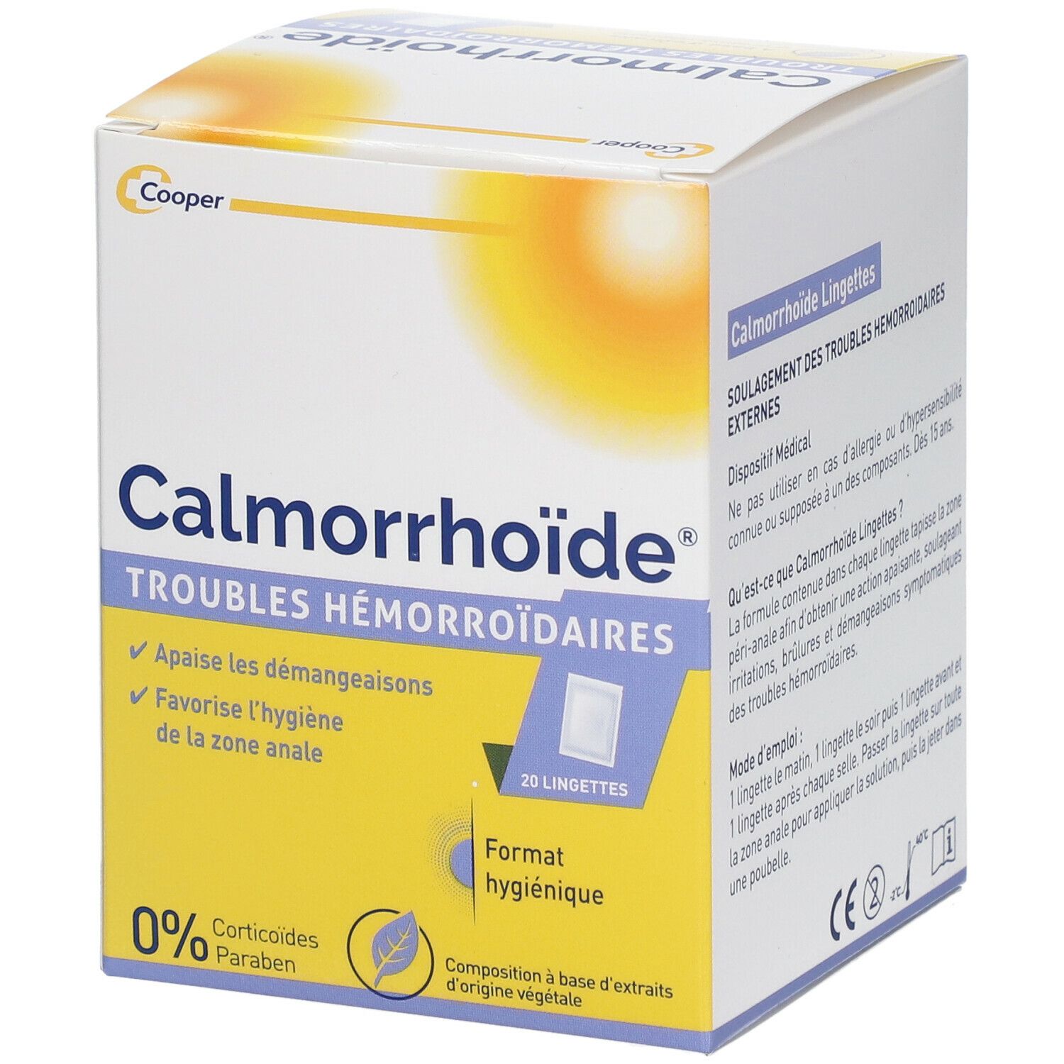 Calmorrhoïde® Lingettes Troubles Hémorroïdaires