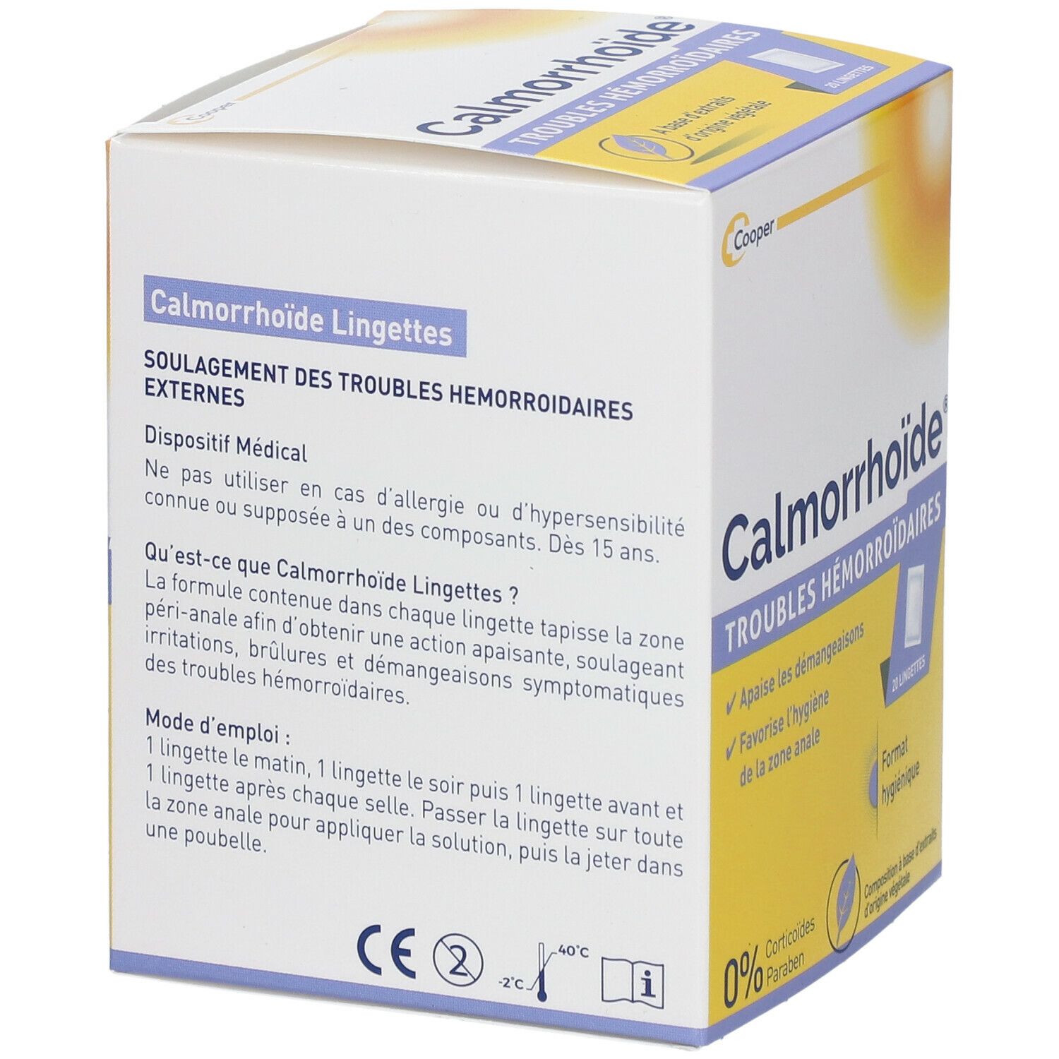 Calmorrhoïde® Lingettes Troubles Hémorroïdaires