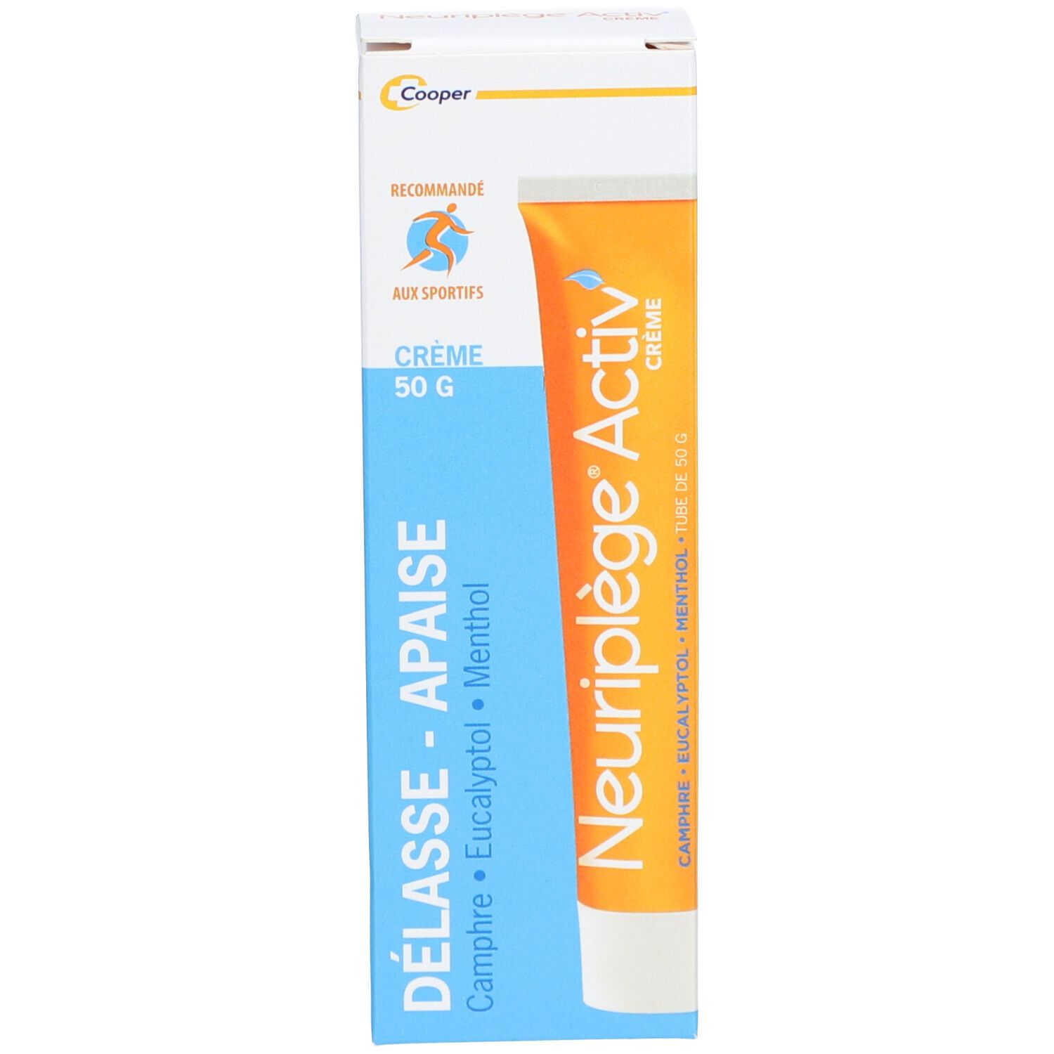 Neuriplège Activ' Crème Chauffante, Crème de massage chauffante, tube 50 g