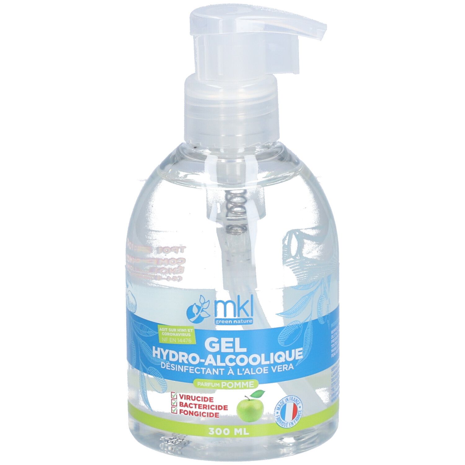 MKL GEL HYDROALCOOLIQ POMME 300ML