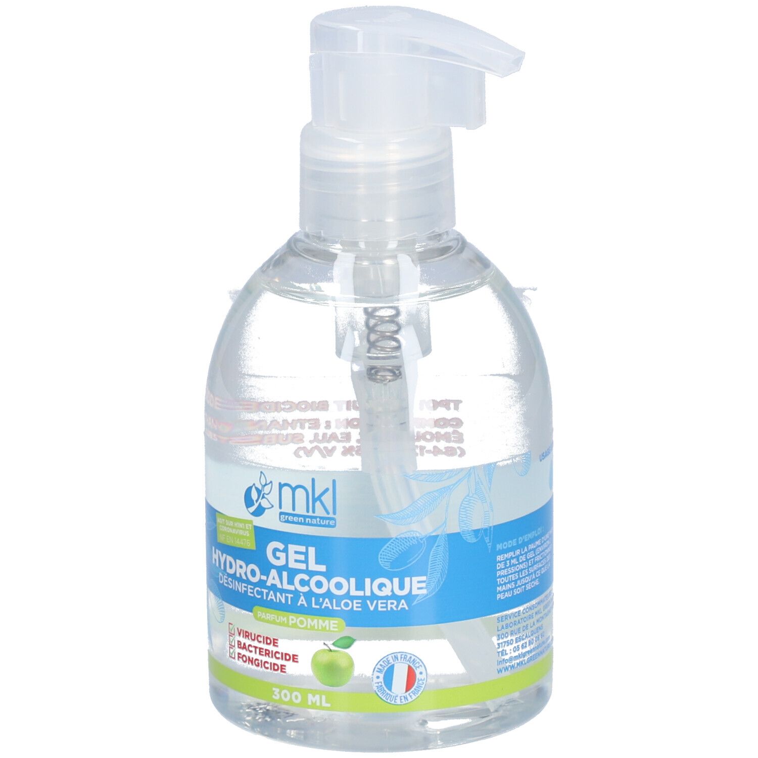 MKL GEL HYDROALCOOLIQ POMME 300ML