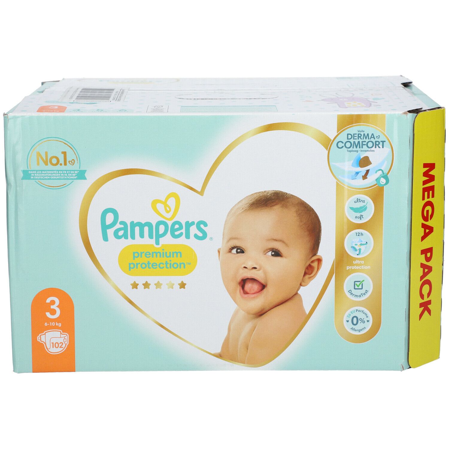 Pampers Premium Protection Taille 1, 2-5 kg, Couches 22 pc(s) - Redcare  Pharmacie