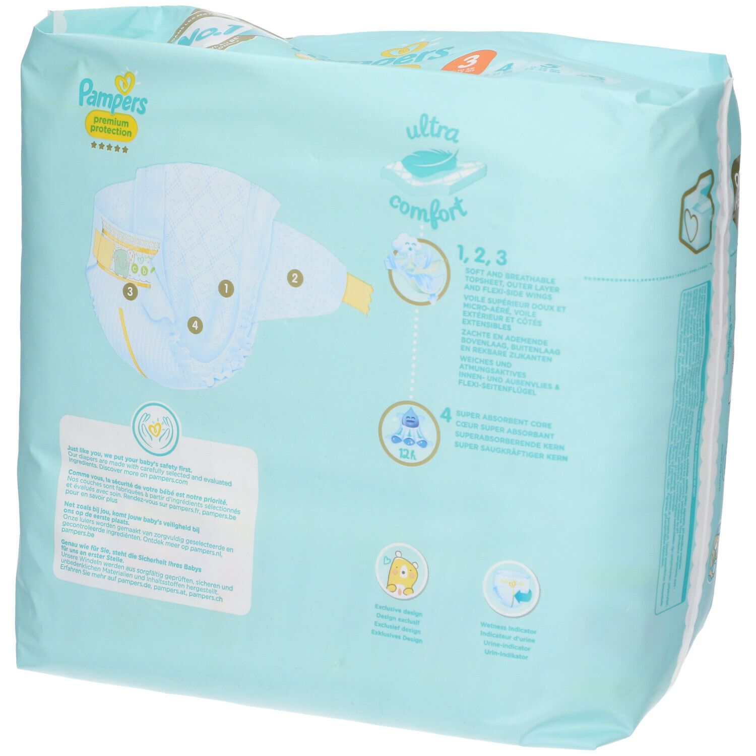 Pampers Premium Protection Taille 1, 2-5 kg, Couches 22 pc(s) - Redcare  Pharmacie