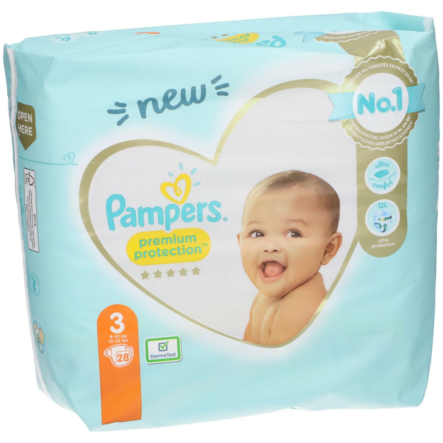 Pampers® Premium Protection™ Taille 3, 6-10 kg  Couches