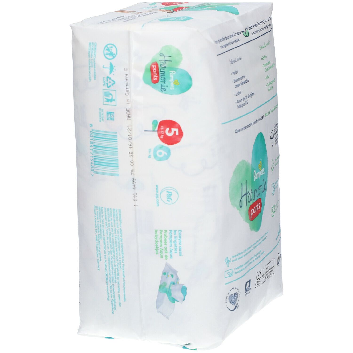 Pampers - Harmonie couches taille 1, 35 pcs