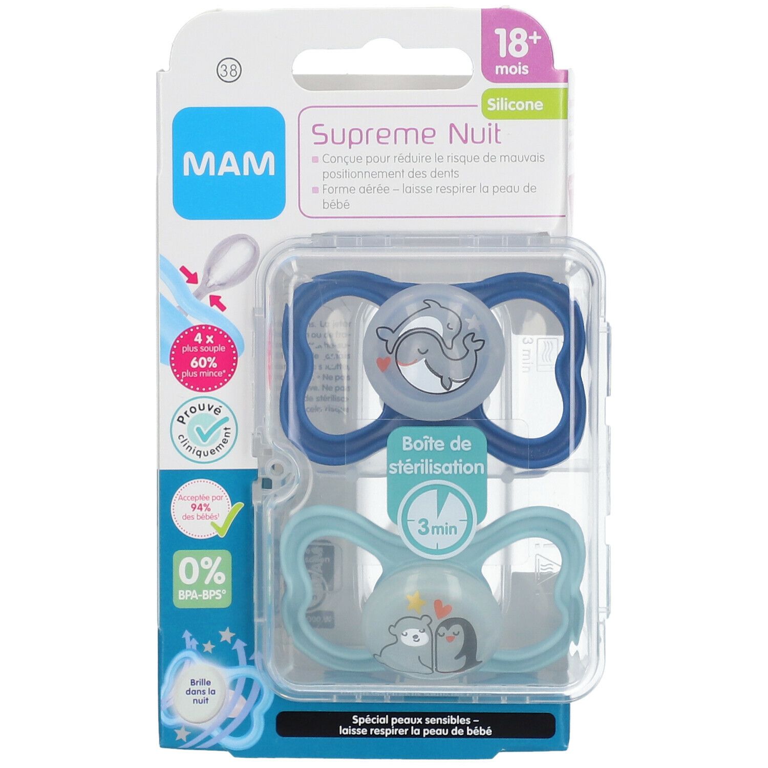 MAM Supreme Nuit 18+ Better Together - Sucette