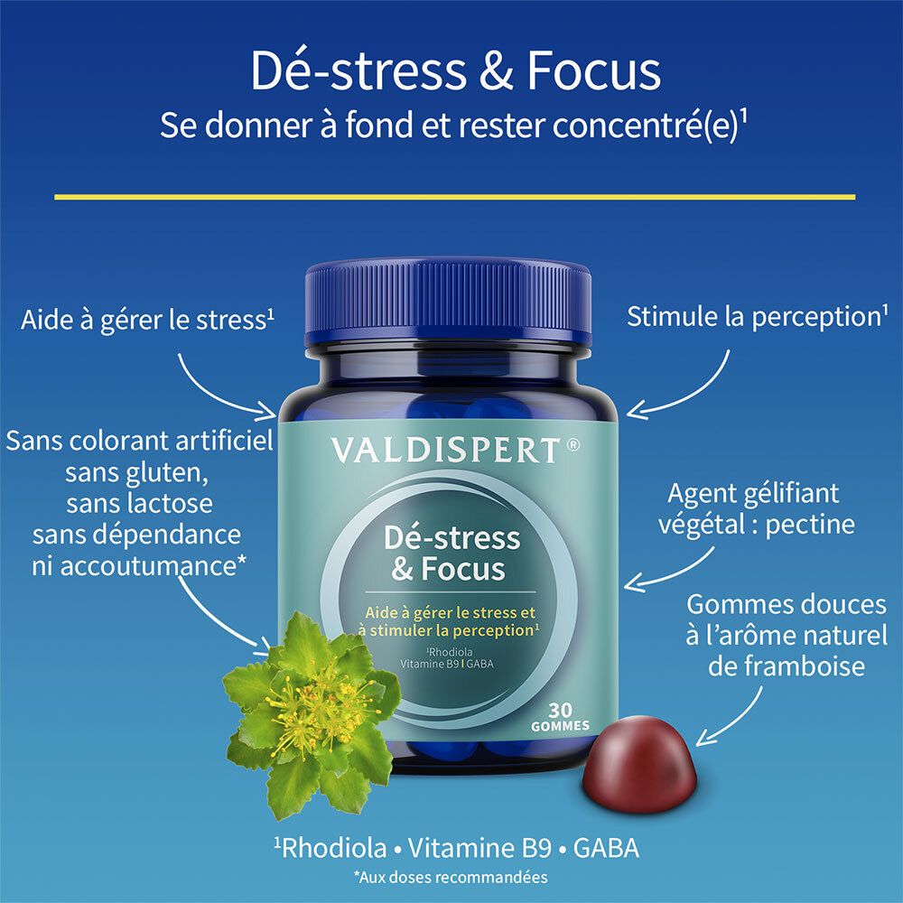 Valdispert Dé-stress & Focus - Gommes
