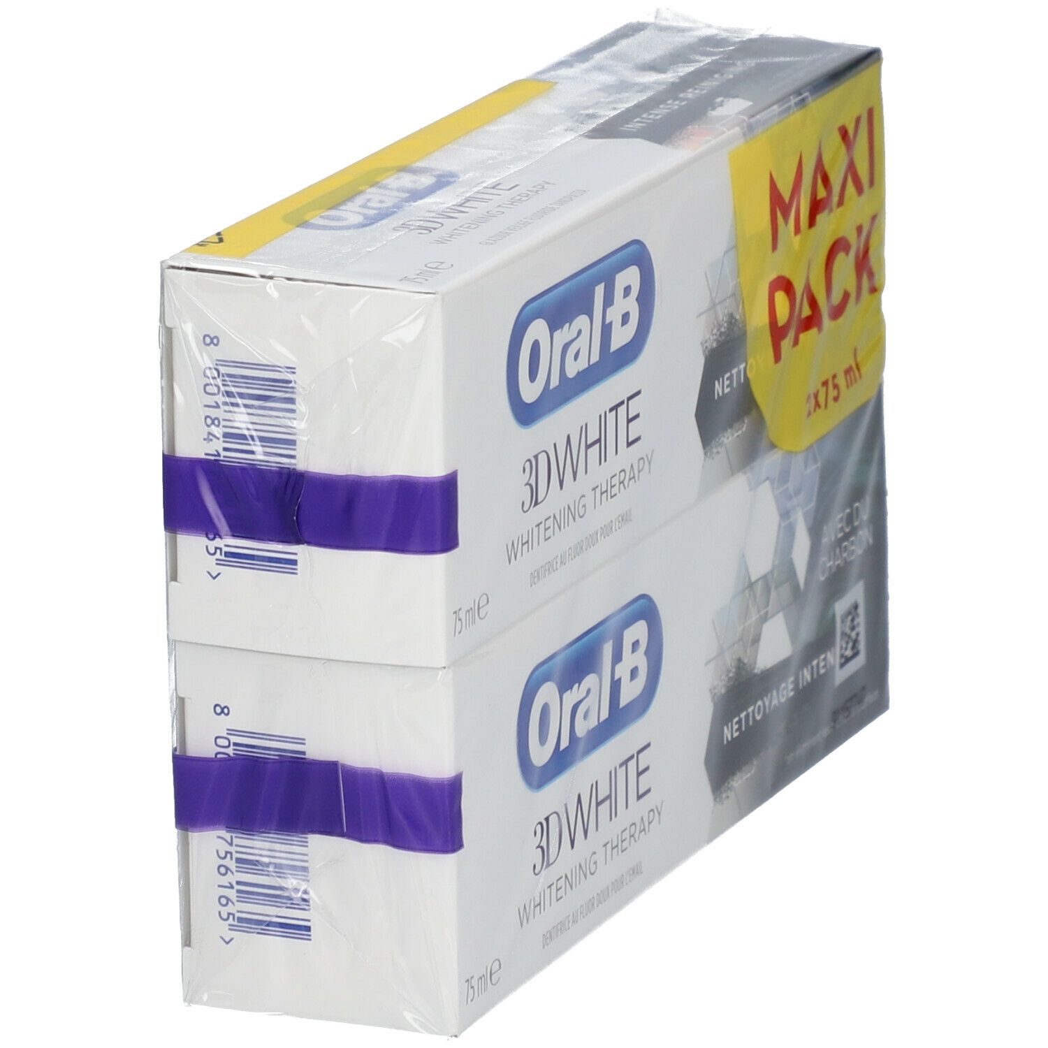 Oral-B 3D White Whitening Therapy Nettoyage Intense avec Charbon Dentifrice