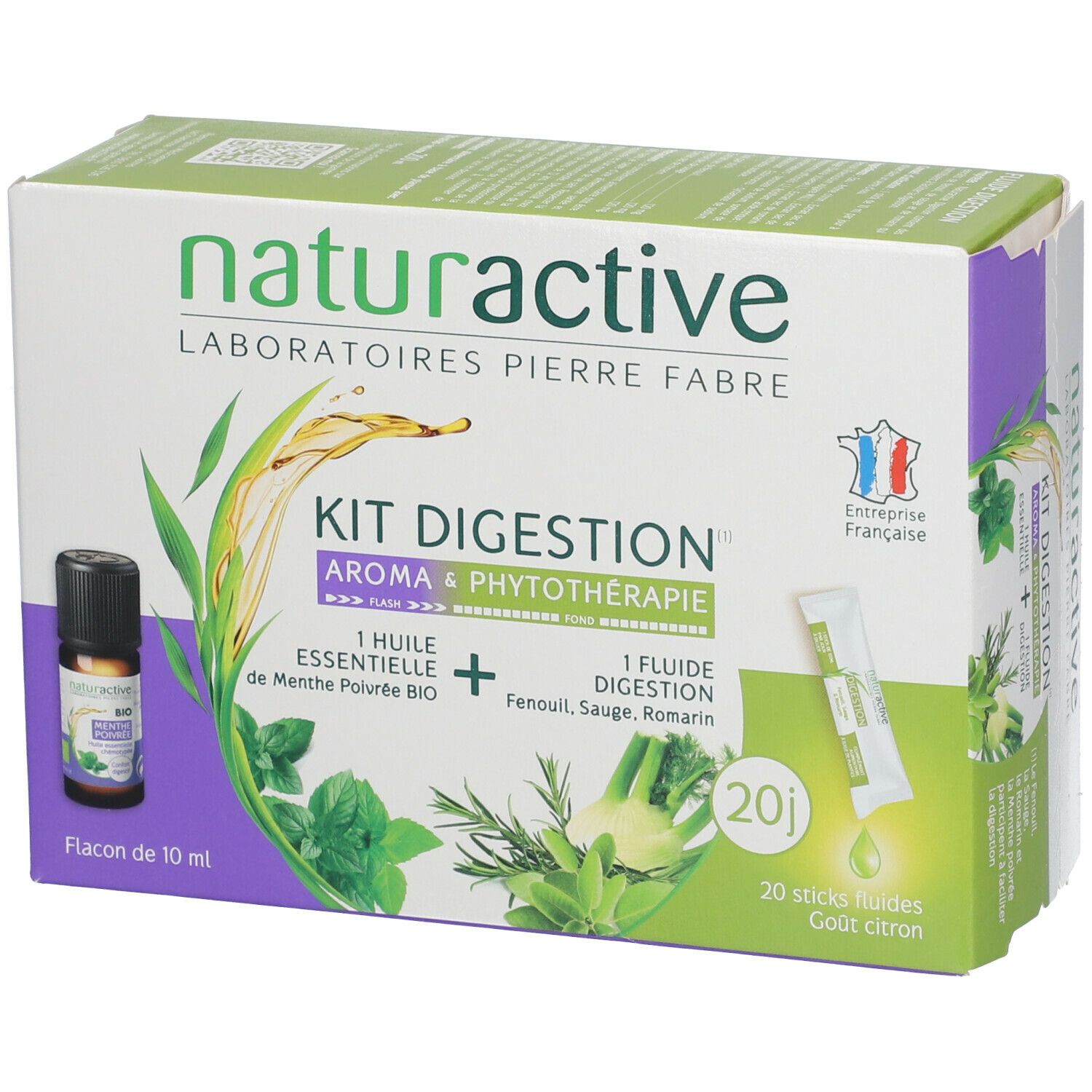 Naturactive Huile Essentielle Menthe Poivrée Bio - Confort Digestif