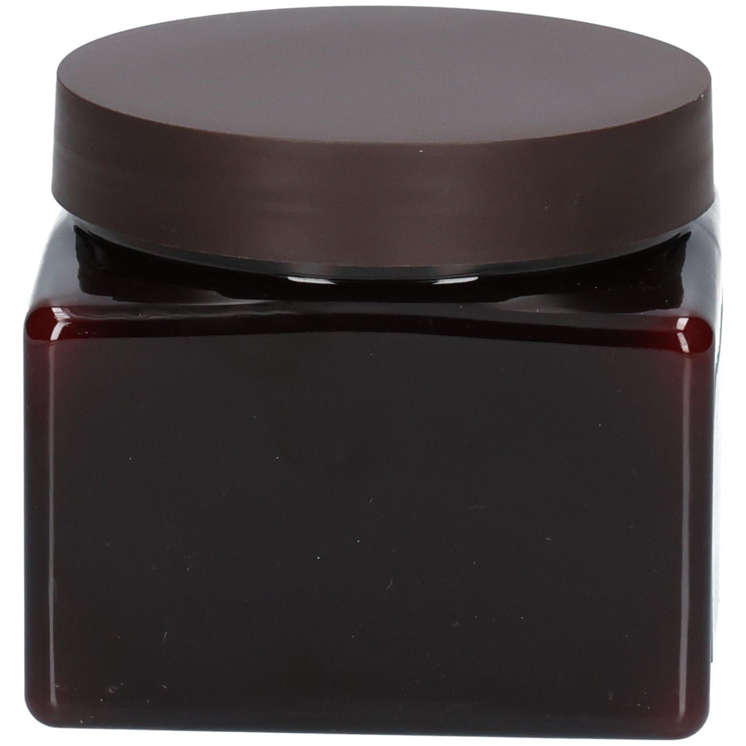 Arrière d'un flacon de masque capillaire Arganicare. Contient des informations produit et un code-barres.