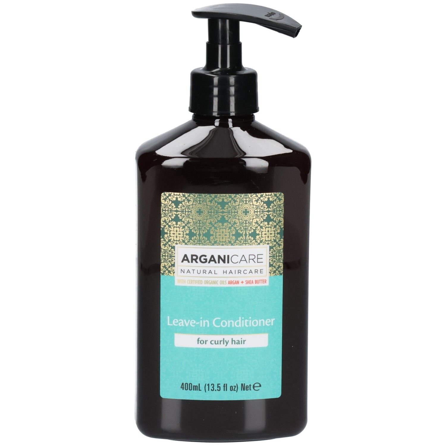 Arganicare Leave-in Conditioner pour cheveux bouclés, flacon pompe 400ml.