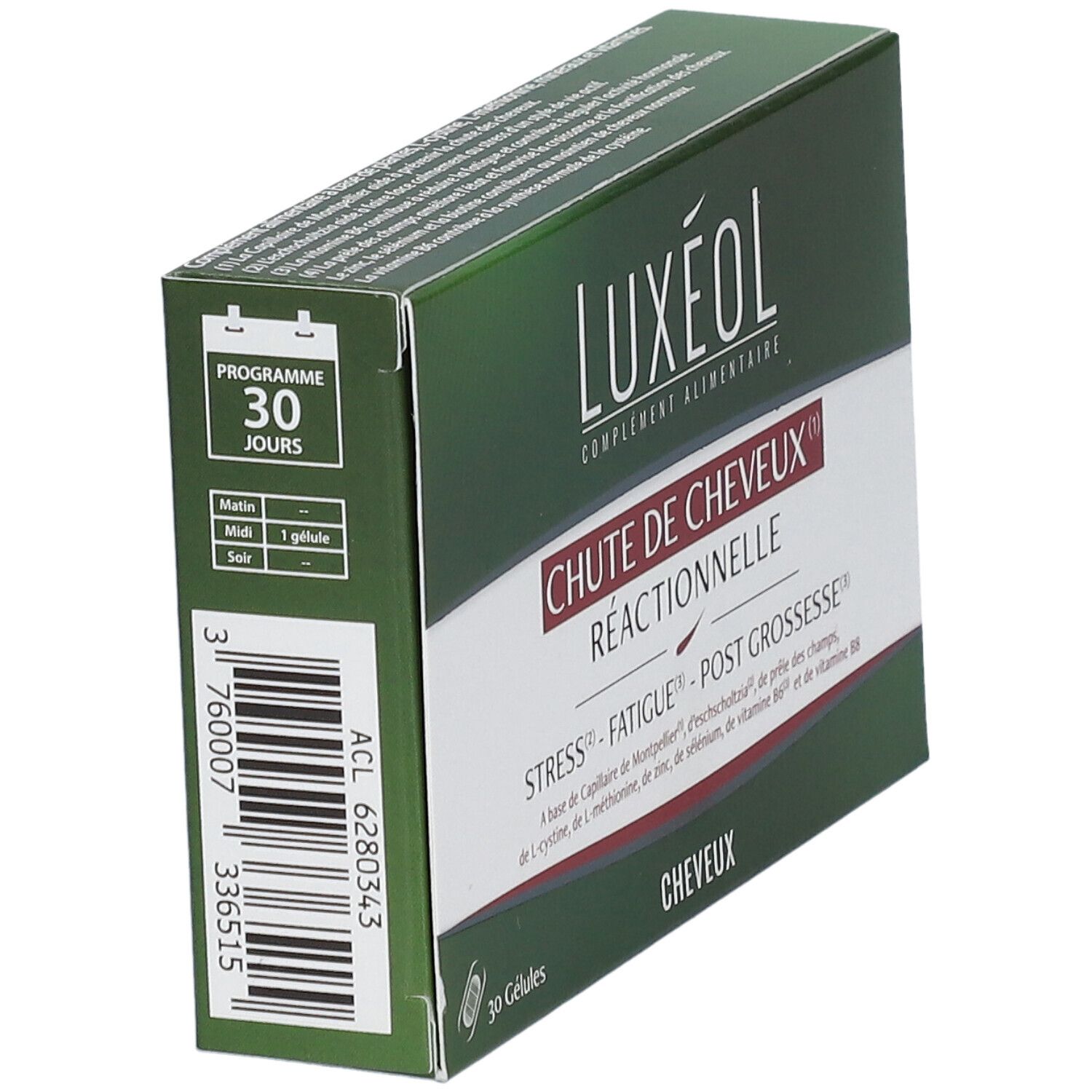 LUXÉOL Chute de Cheveux Réactionnelle