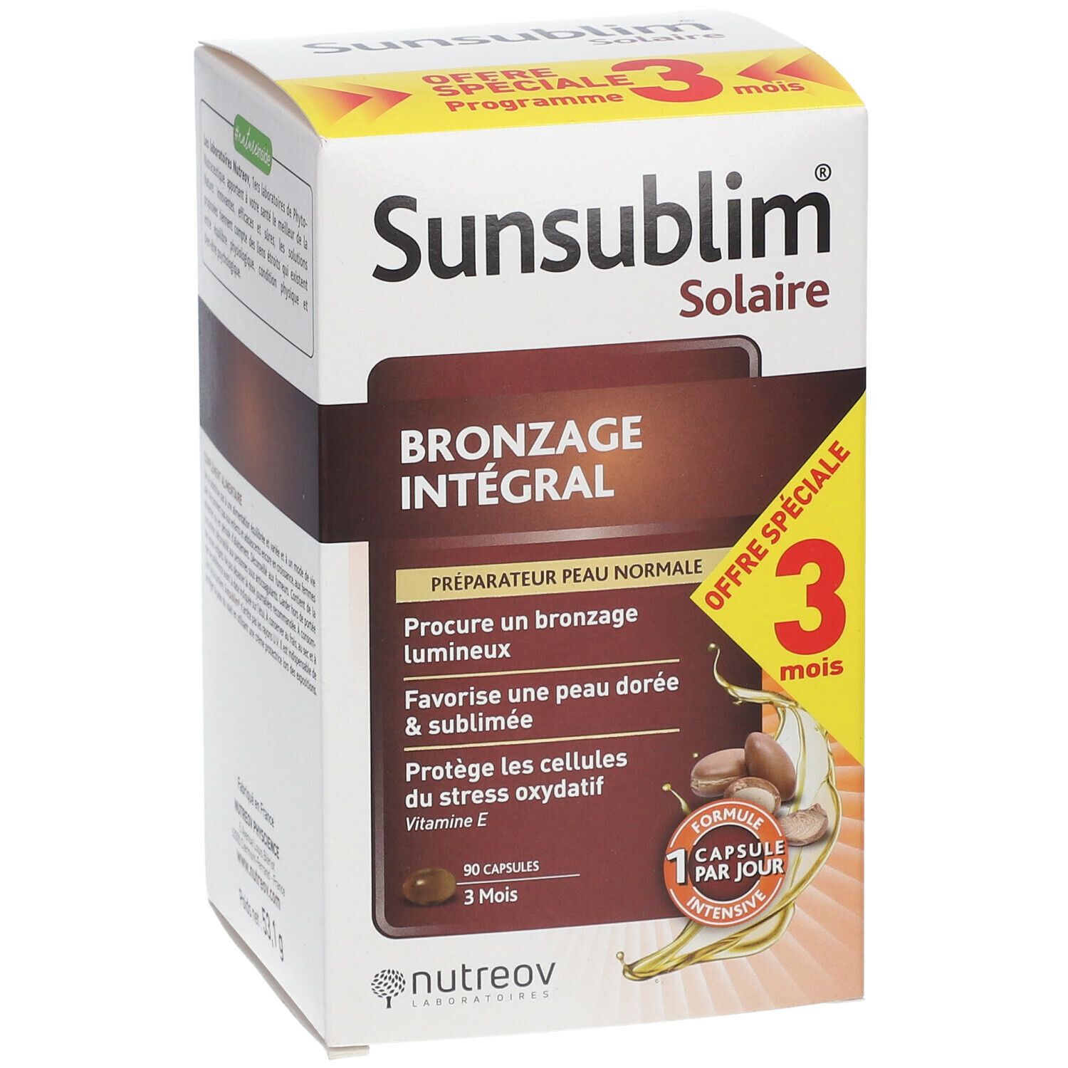 Nutreov Physcience Sunsublim® Solaire Bronzage Intégral Peau Normale