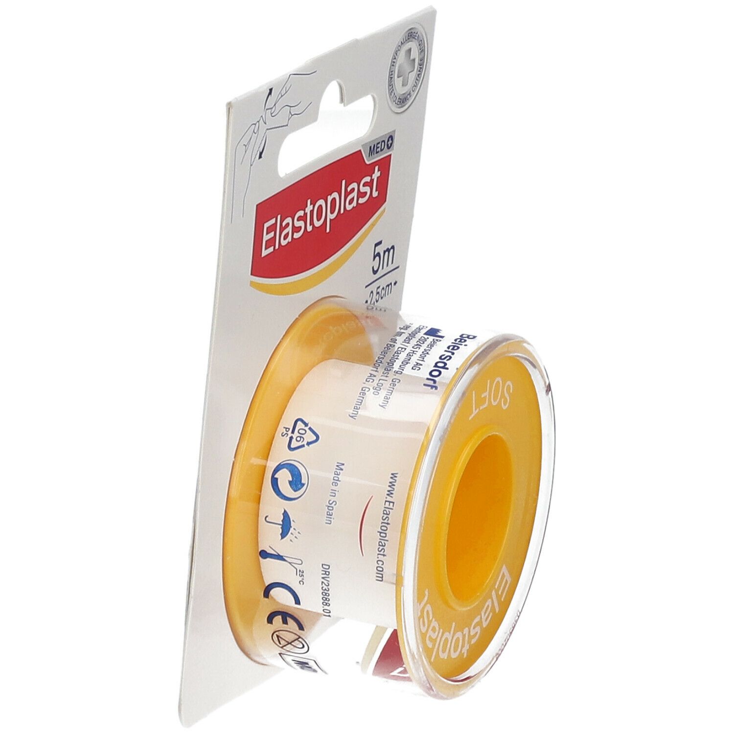 Elastoplast Sparadrap Microporeux 5 m x 2,5 cm