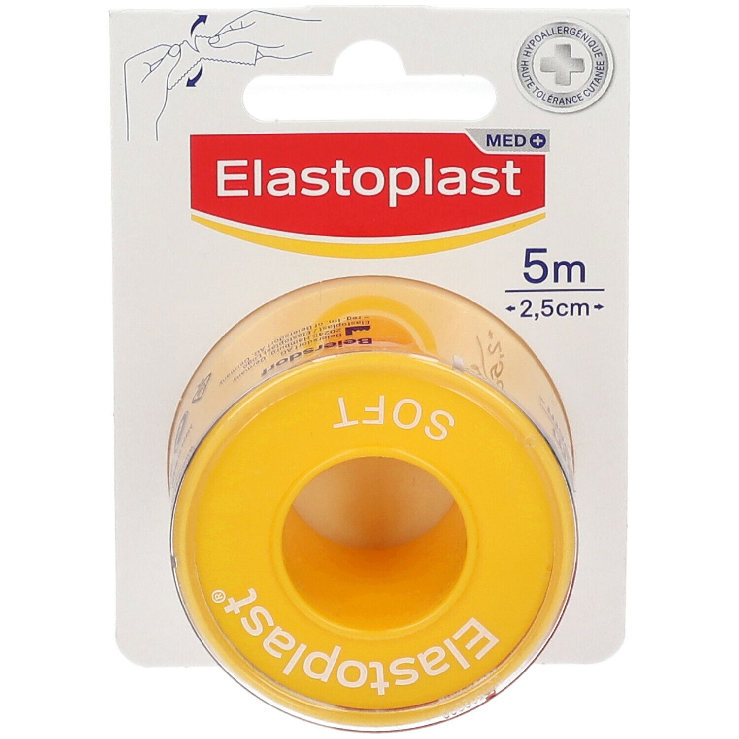 Elastoplast Sparadrap Microporeux 5 m x 2,5 cm