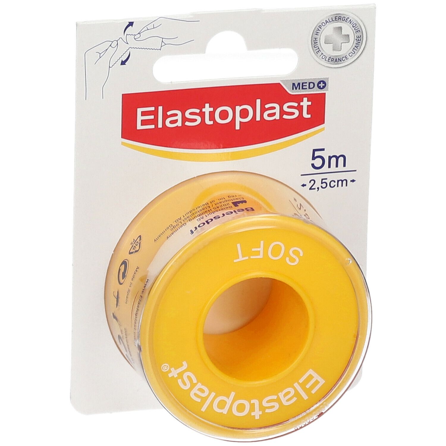 Elastoplast Sparadrap Microporeux 5 m x 2,5 cm
