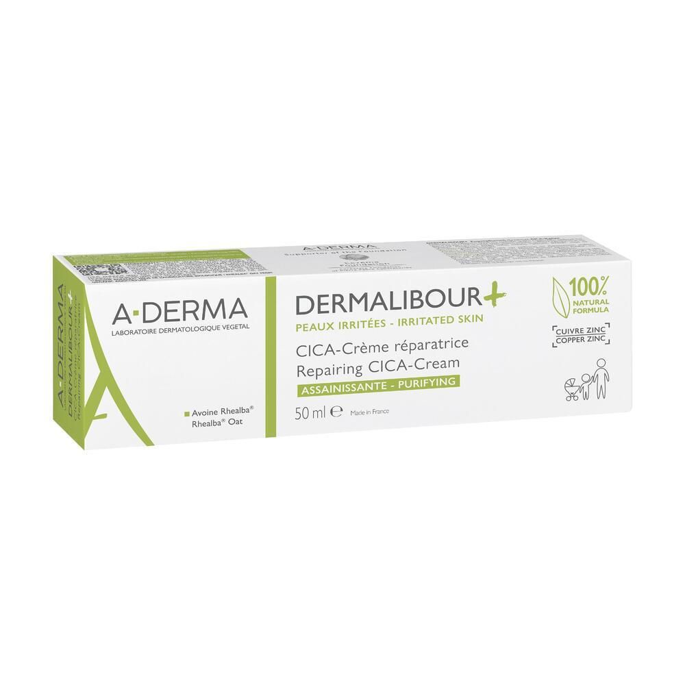 A-DERMA DERMALIBOUR+ CICA Crème réparatrice assainissante