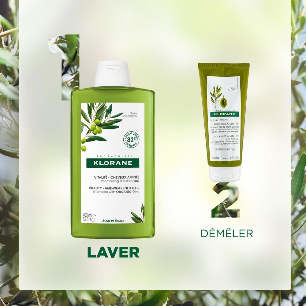 KLORANE Shampoing vitalité à l'olivier bio