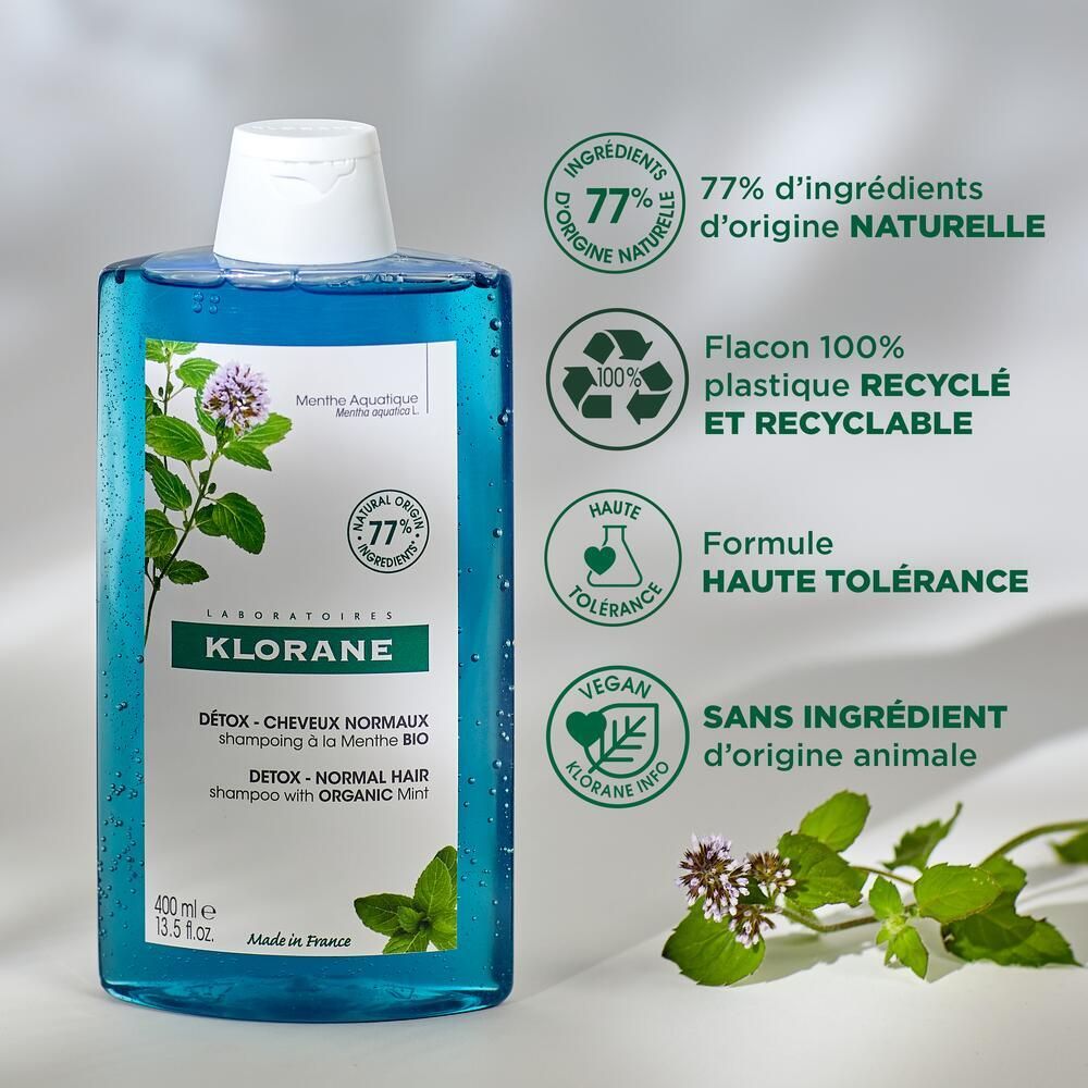 KLORANE Shampoing à la Menthe aquatique BIO