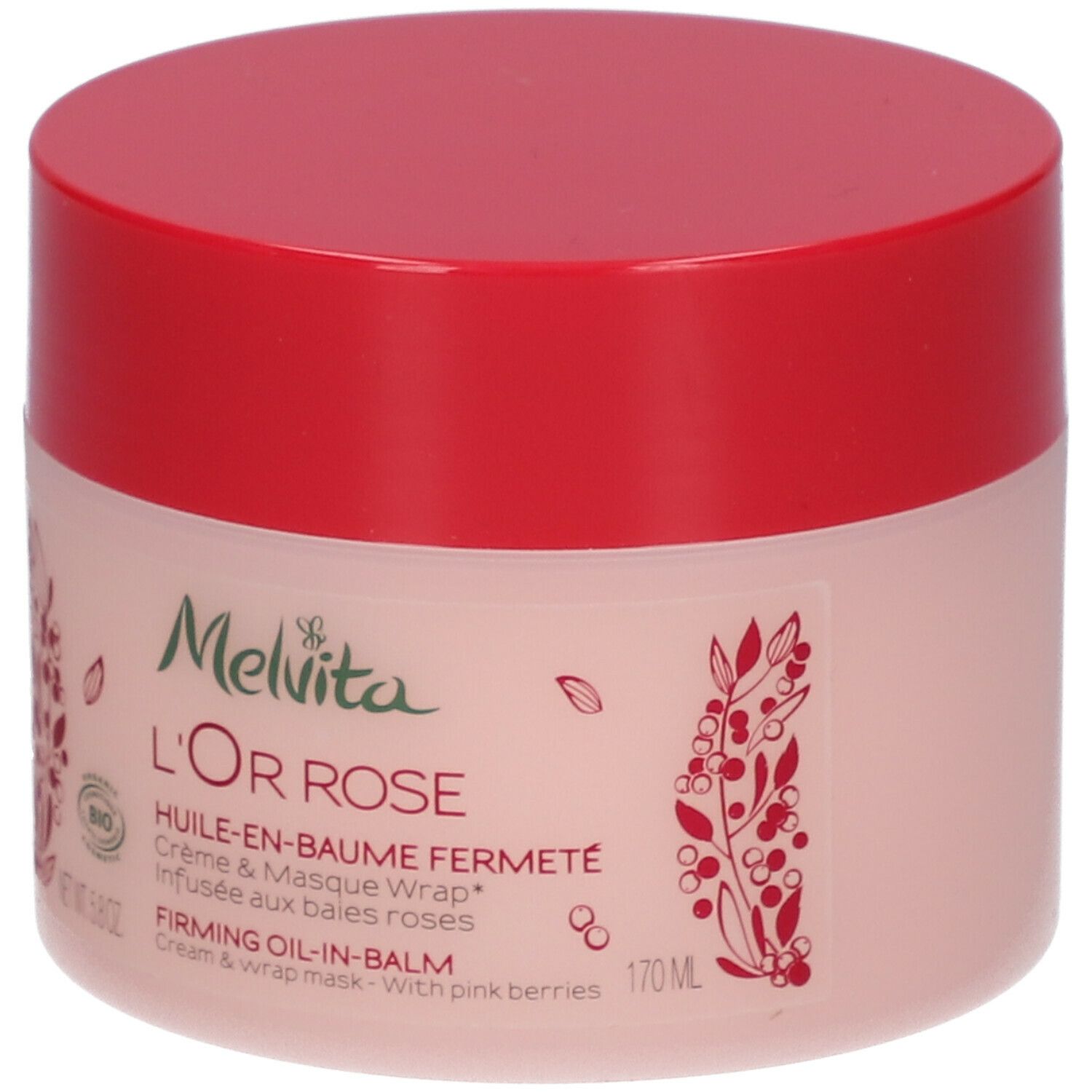 Melvita L'OR ROSE Huile-en-Baume fermeté Crème & Masque wrap*