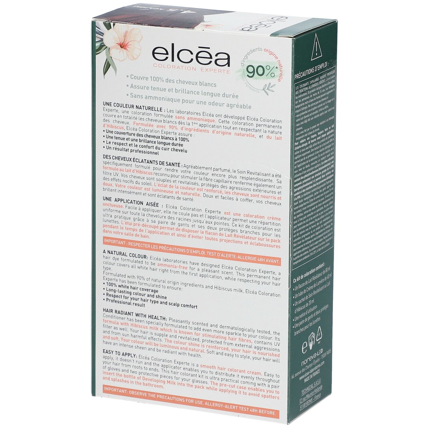 ELCÉA Coloration Experte Permanente Acajou – 4.5