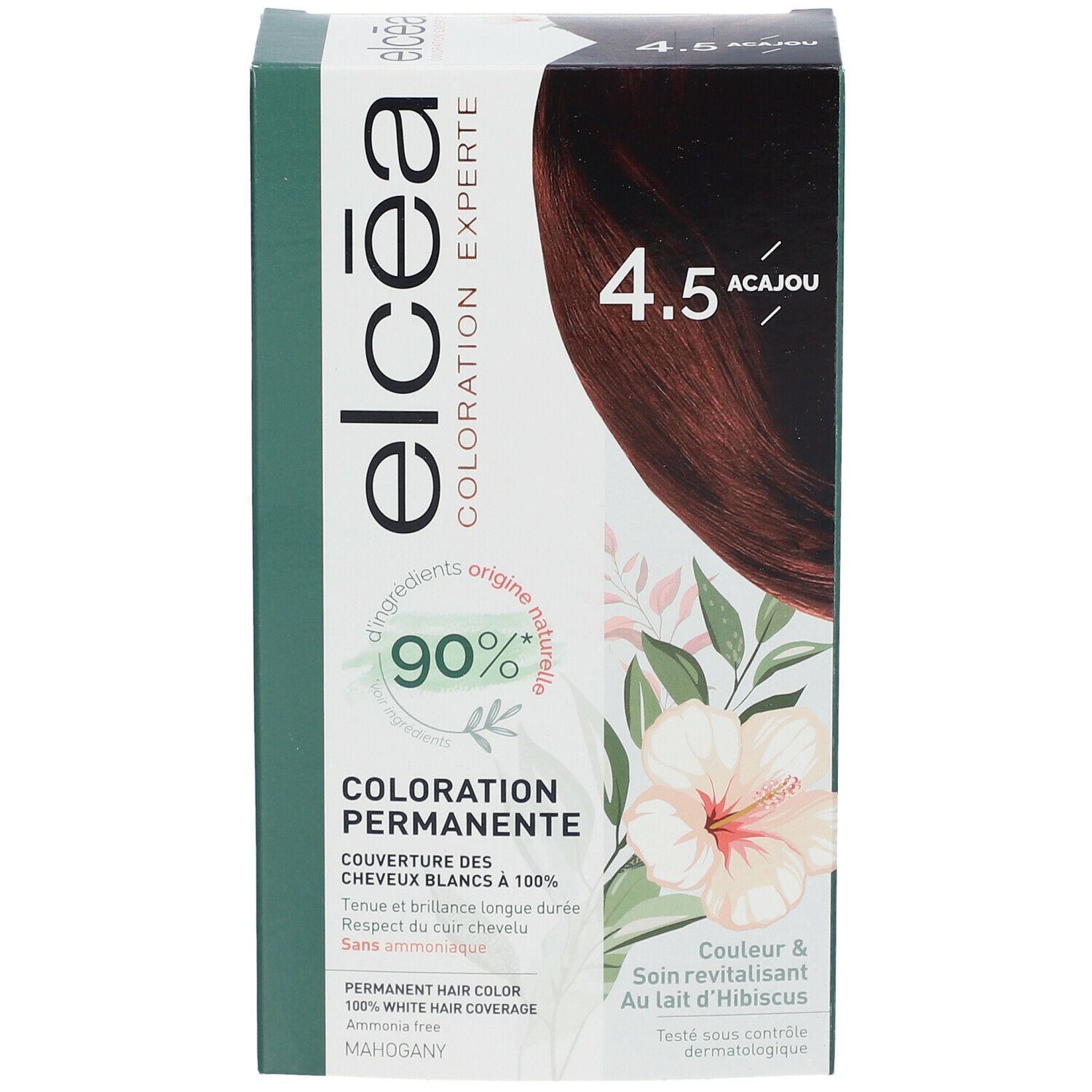 ELCÉA Coloration Experte Permanente Acajou – 4.5