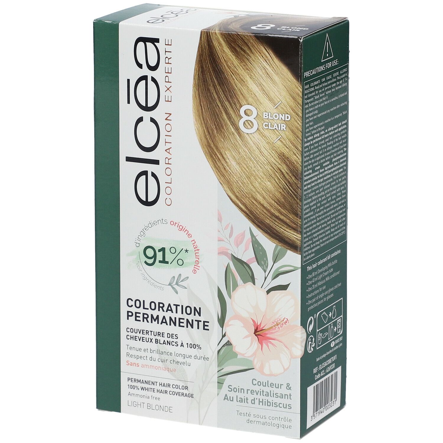 ELCÉA Coloration Experte Permanente Blond Clair – 8