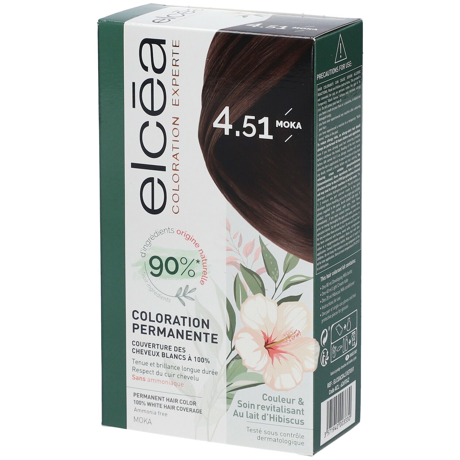 ELCÉA Coloration Experte Permanente Blond Moka– 4.51