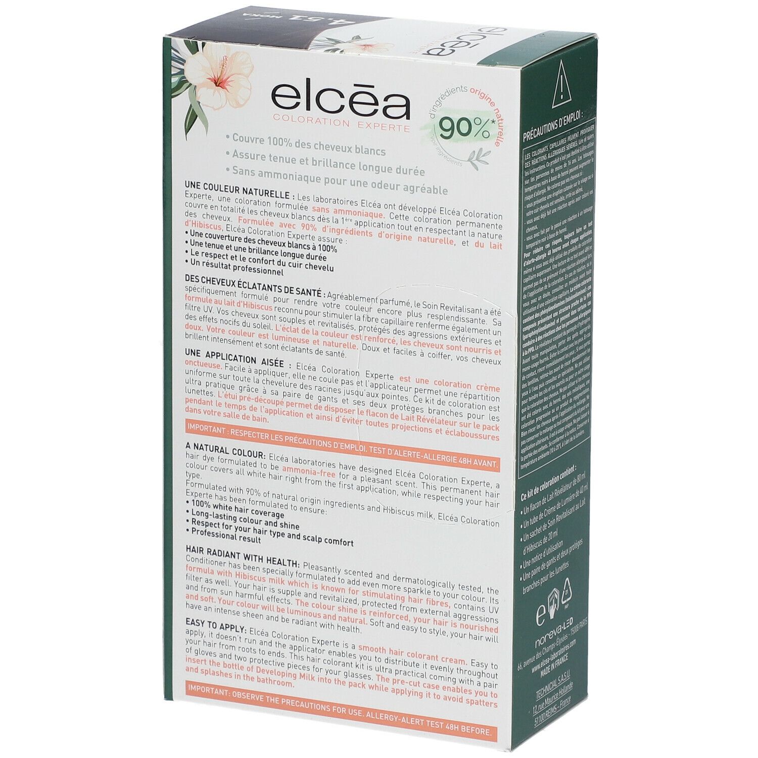 ELCÉA Coloration Experte Permanente Blond Moka– 4.51