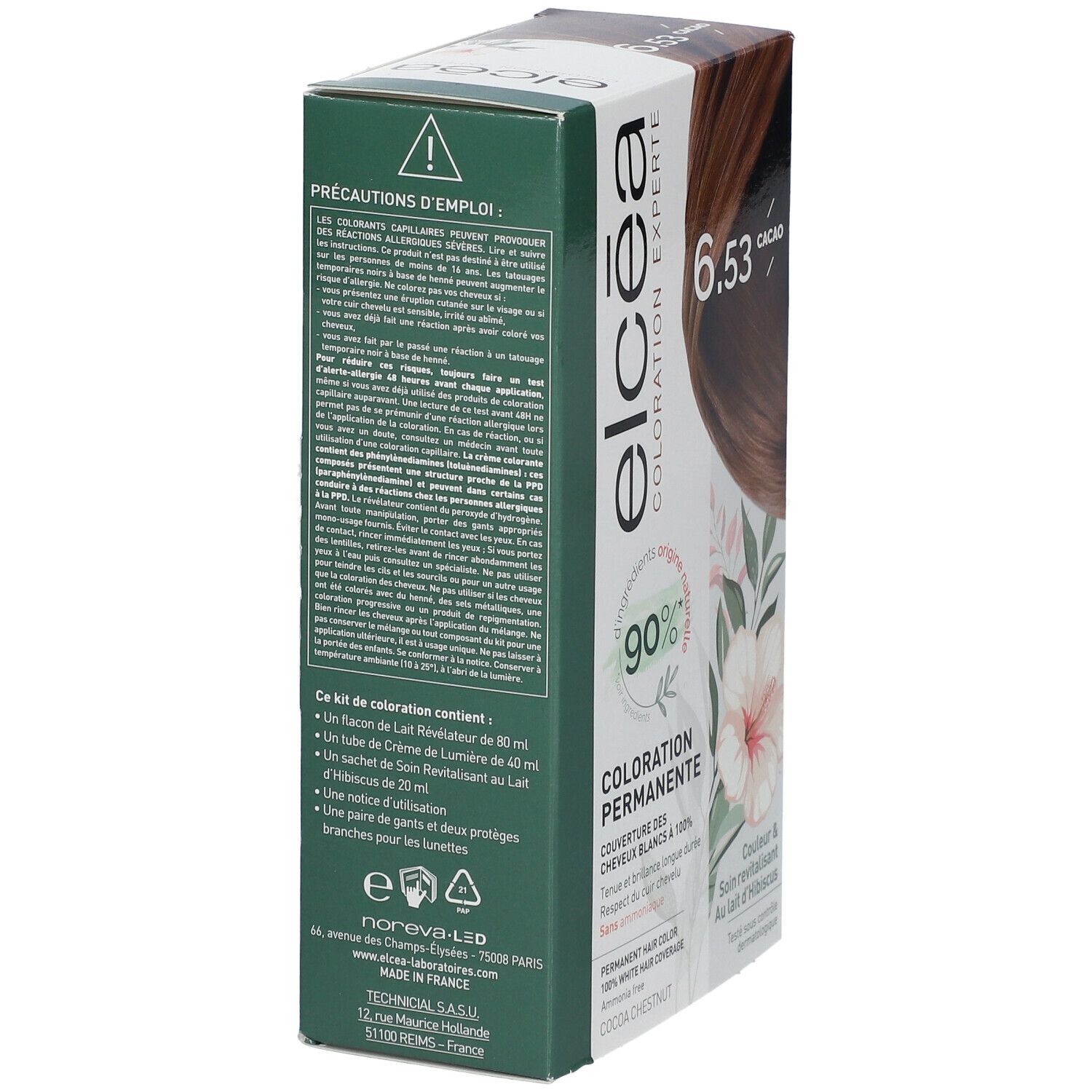 elcéa Coloration Permanente Cacao – 6.53