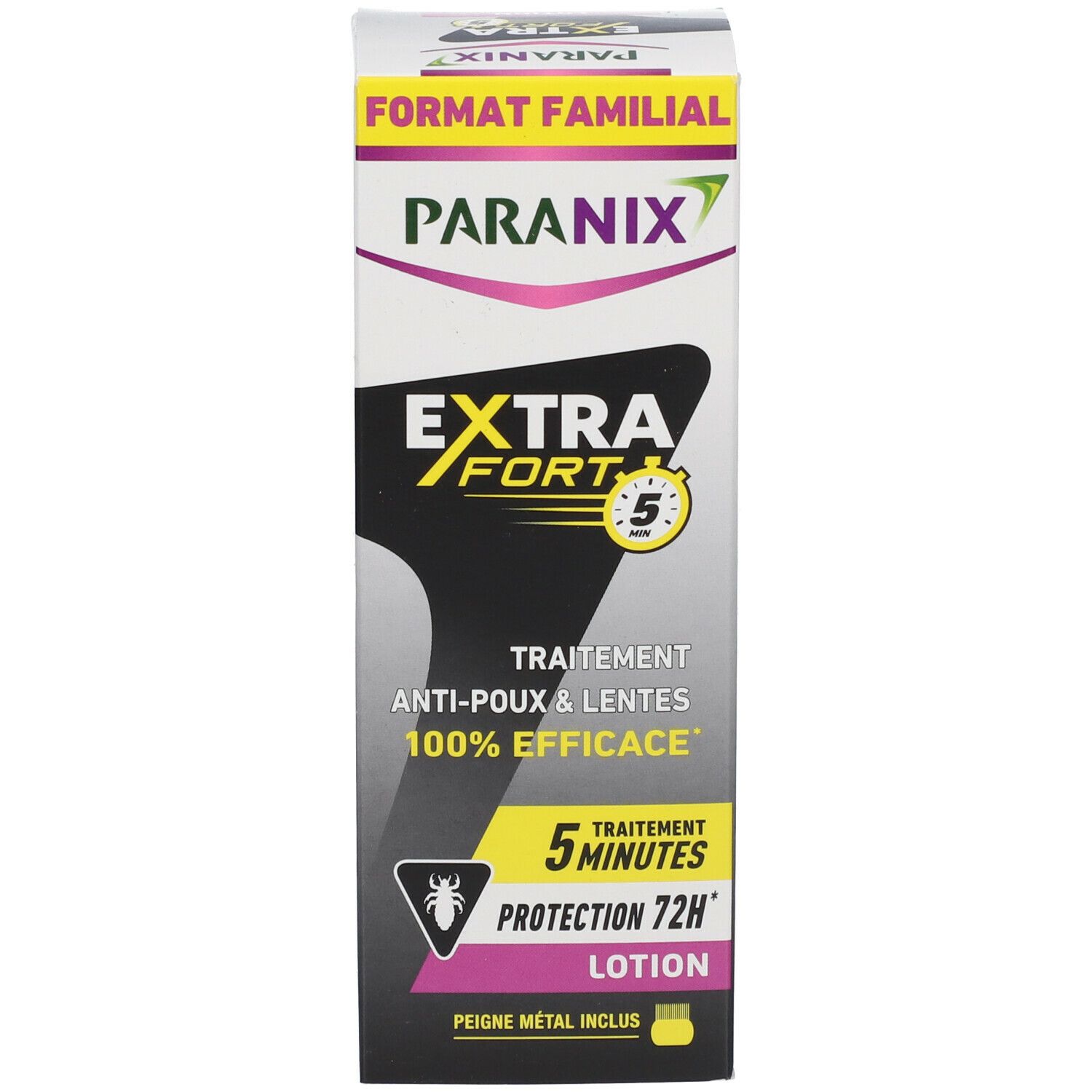 Paranix Extra Fort 5 Minutes Lotion Anti-Poux et Lentes + Peigne 200ml