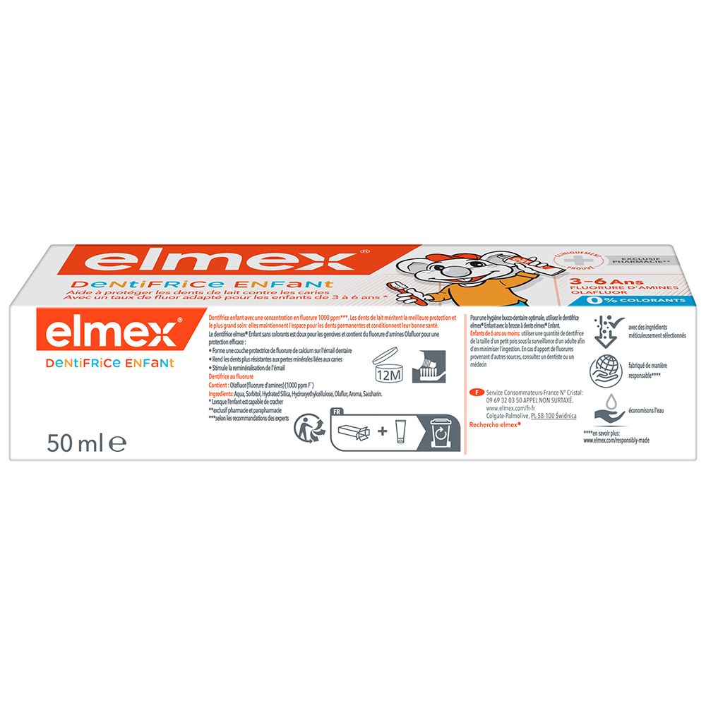 elmex® Dentifrice Enfant 3 - 6 ans