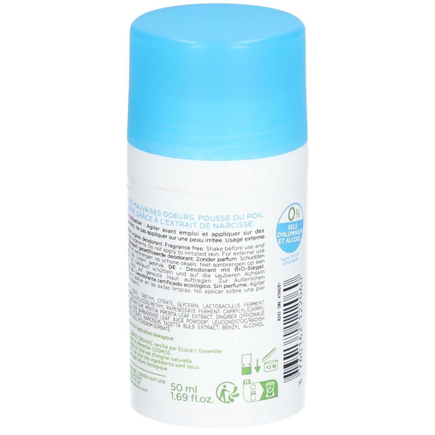 mkl DÉODORANT CERTIFIÉ BIO - NEUTRE