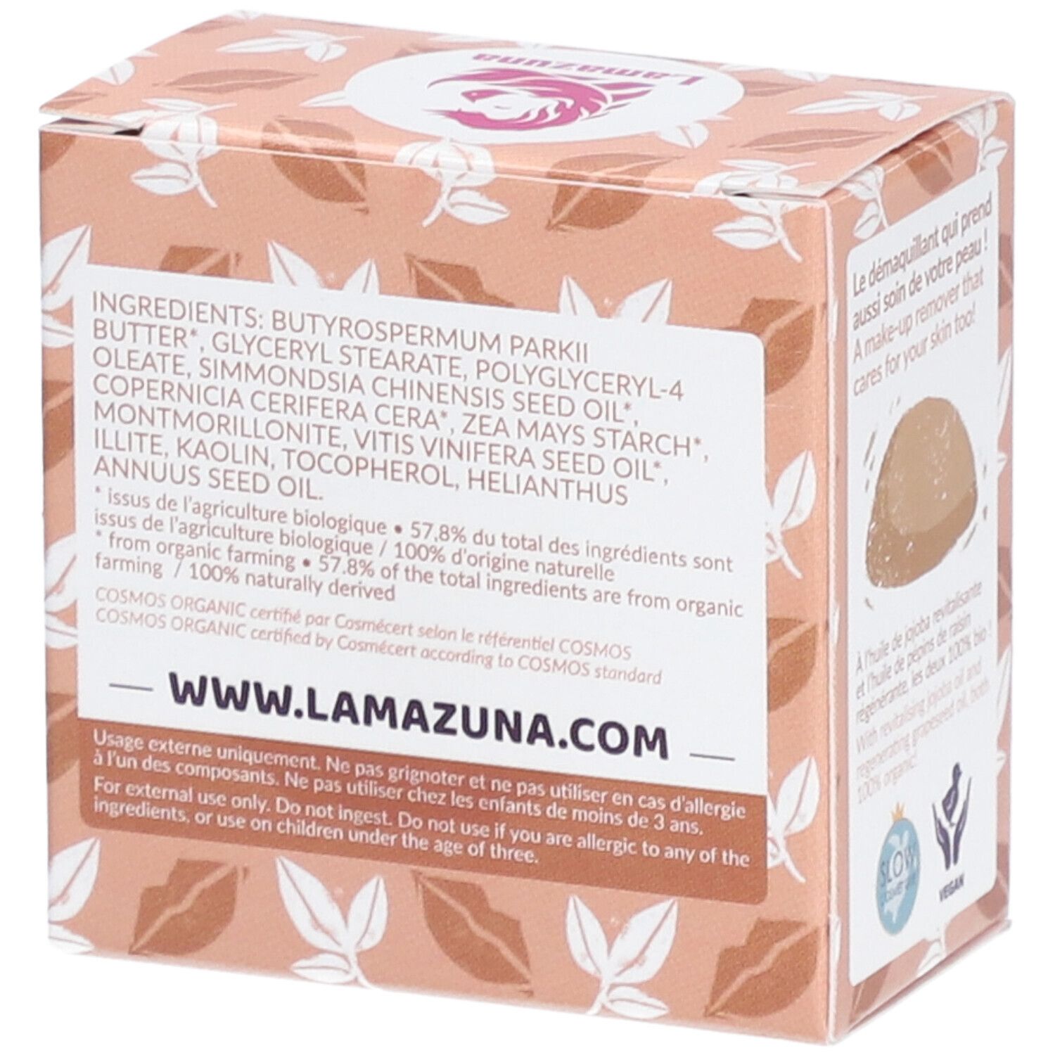 LAMAZUNA Démaquillant solide Visage et yeux