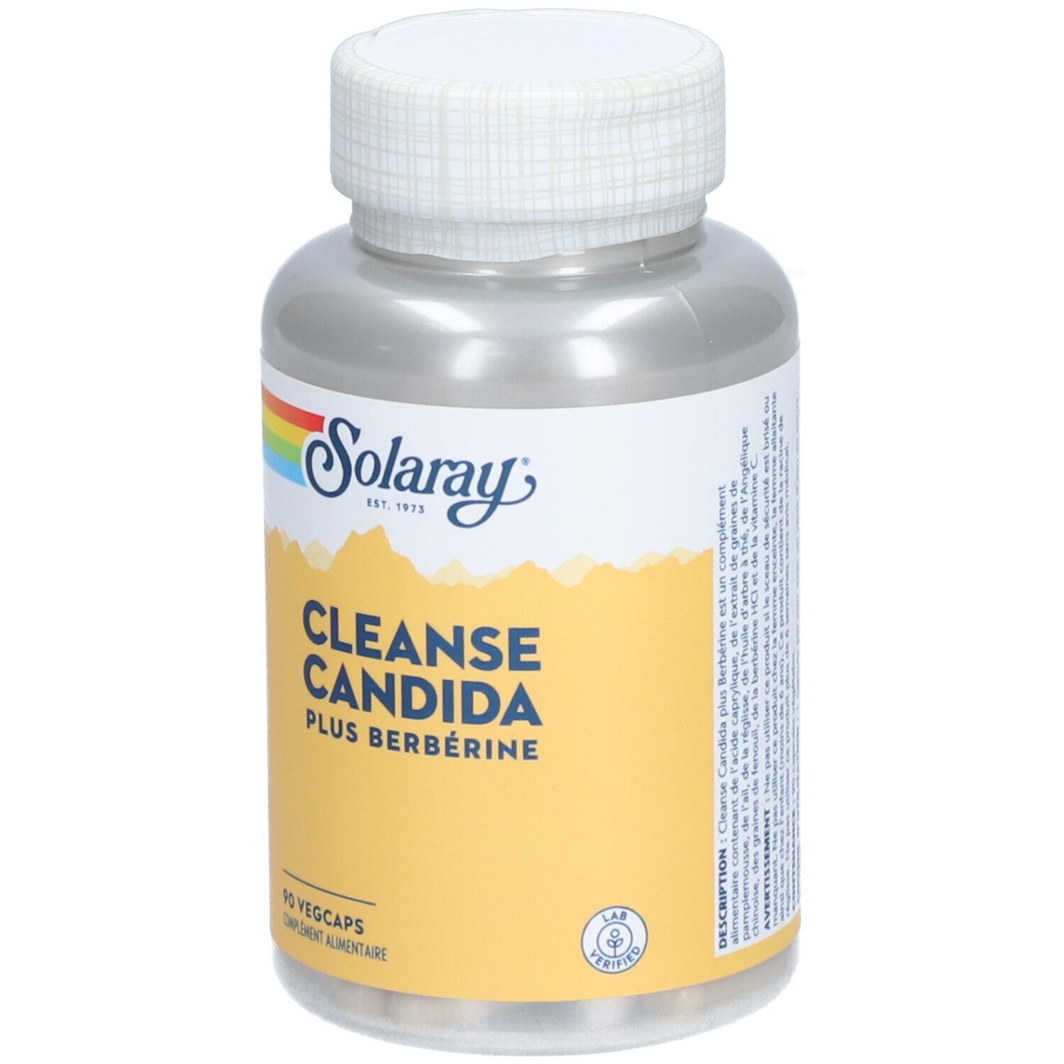 Solaray Cleanse Candida Plus Berbérine