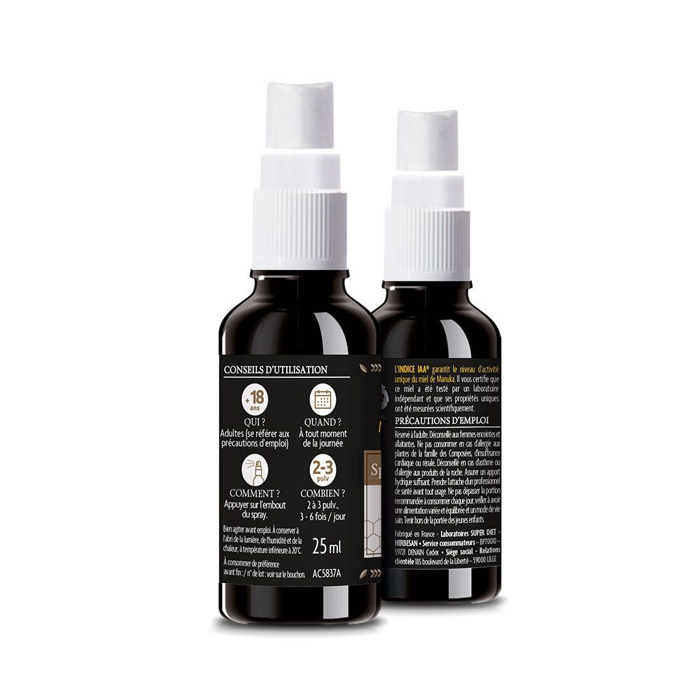 HERBESAN Spray Gorge et Bouche - Flacon de 25ml
