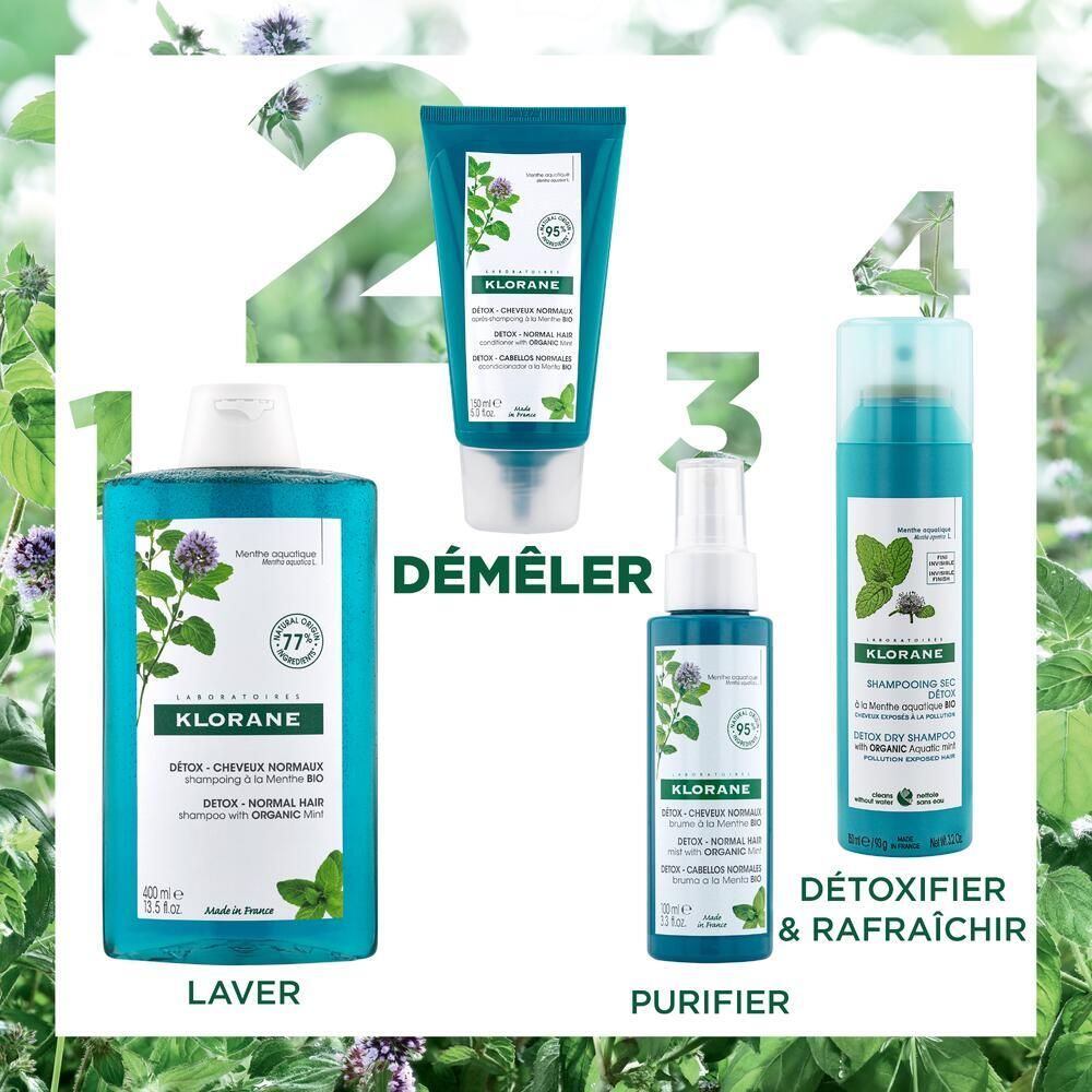 KLORANE Après-shampoing à la Menthe aquatique BIO