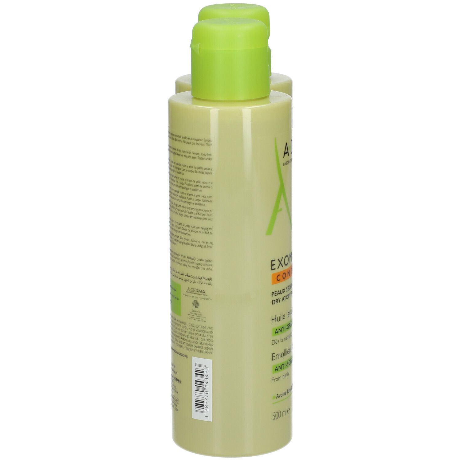 A-DERMA EXOMEGA CONTROL Huile lavante émolliente anti-grattage
