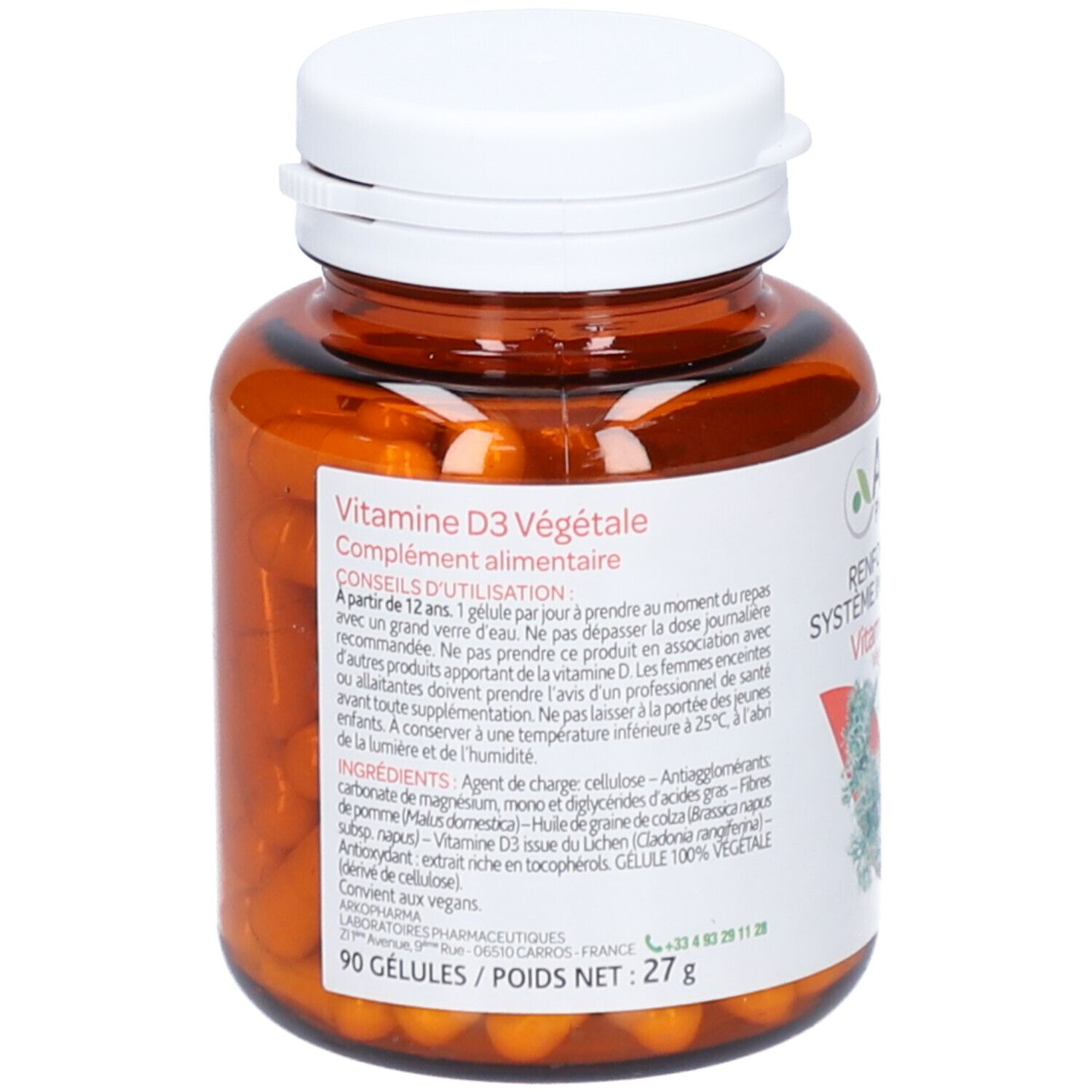 Arkopharma Arkogélules® Vitamine D3 végétale