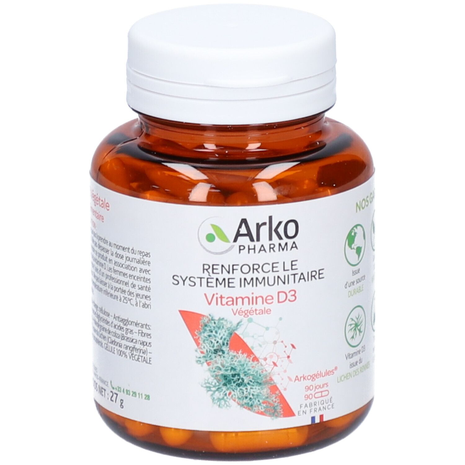 Arkopharma Arkogélules® Vitamine D3 végétale