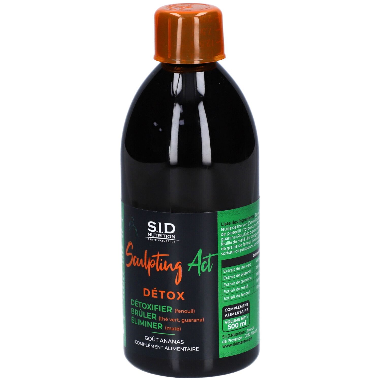 S.I.D Nutrition Sculpting Act Détox Goût Ananas