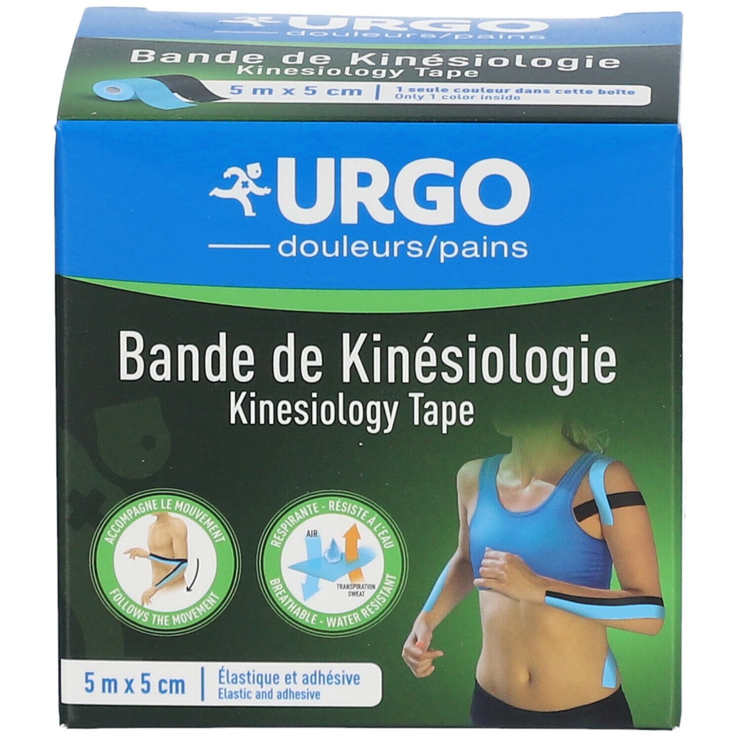 URGO Bande de Kinésiologie 5 m x 5 cm