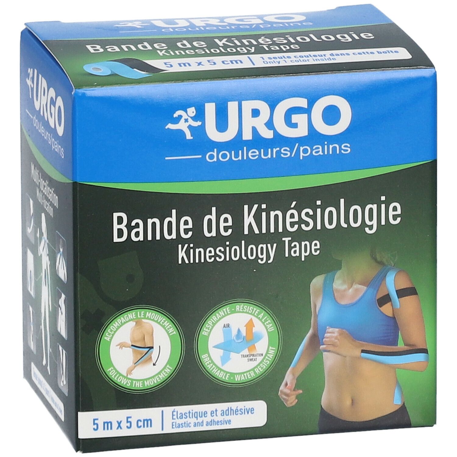 URGO Bande de Kinésiologie 5 m x 5 cm