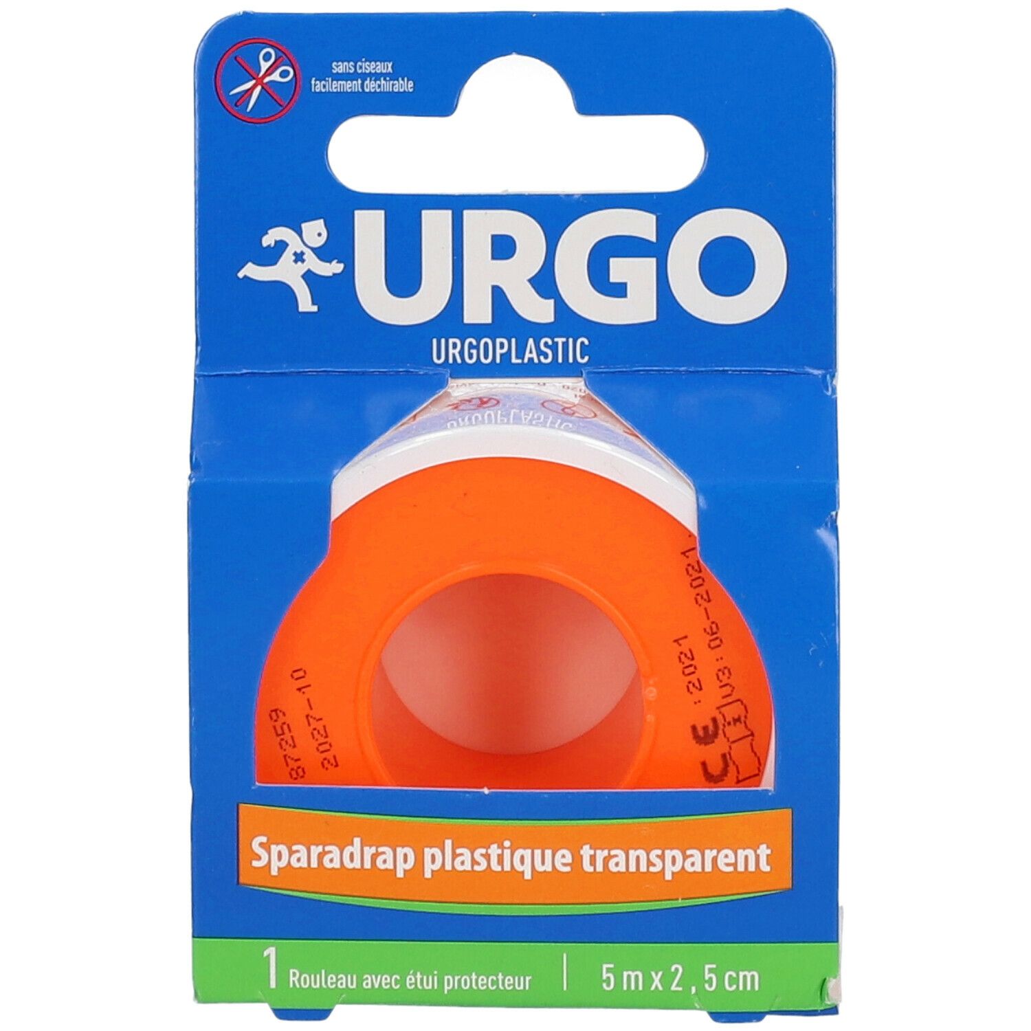 URGO Urgoplastic Film transparent Sparadrap Discret 5 m x 2,5 cm