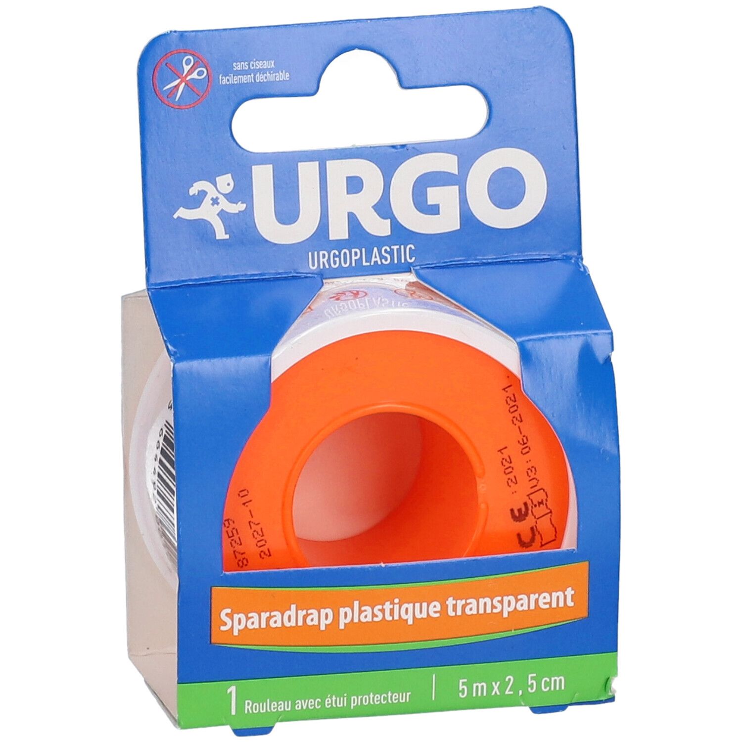 URGO Urgoplastic Film transparent Sparadrap Discret 5 m x 2,5 cm