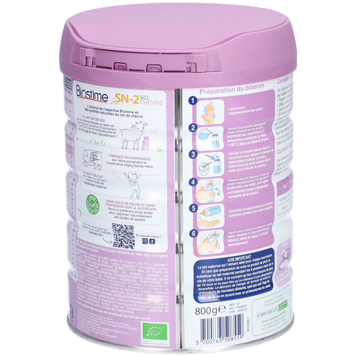 BIOSTIME® SN-2 Bio Lait de chèvre 3ème âge 10 à 36 mois