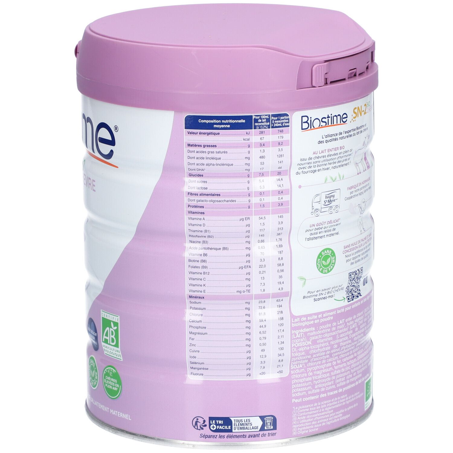BIOSTIME® SN-2 Bio Lait de chèvre 3ème âge 10 à 36 mois