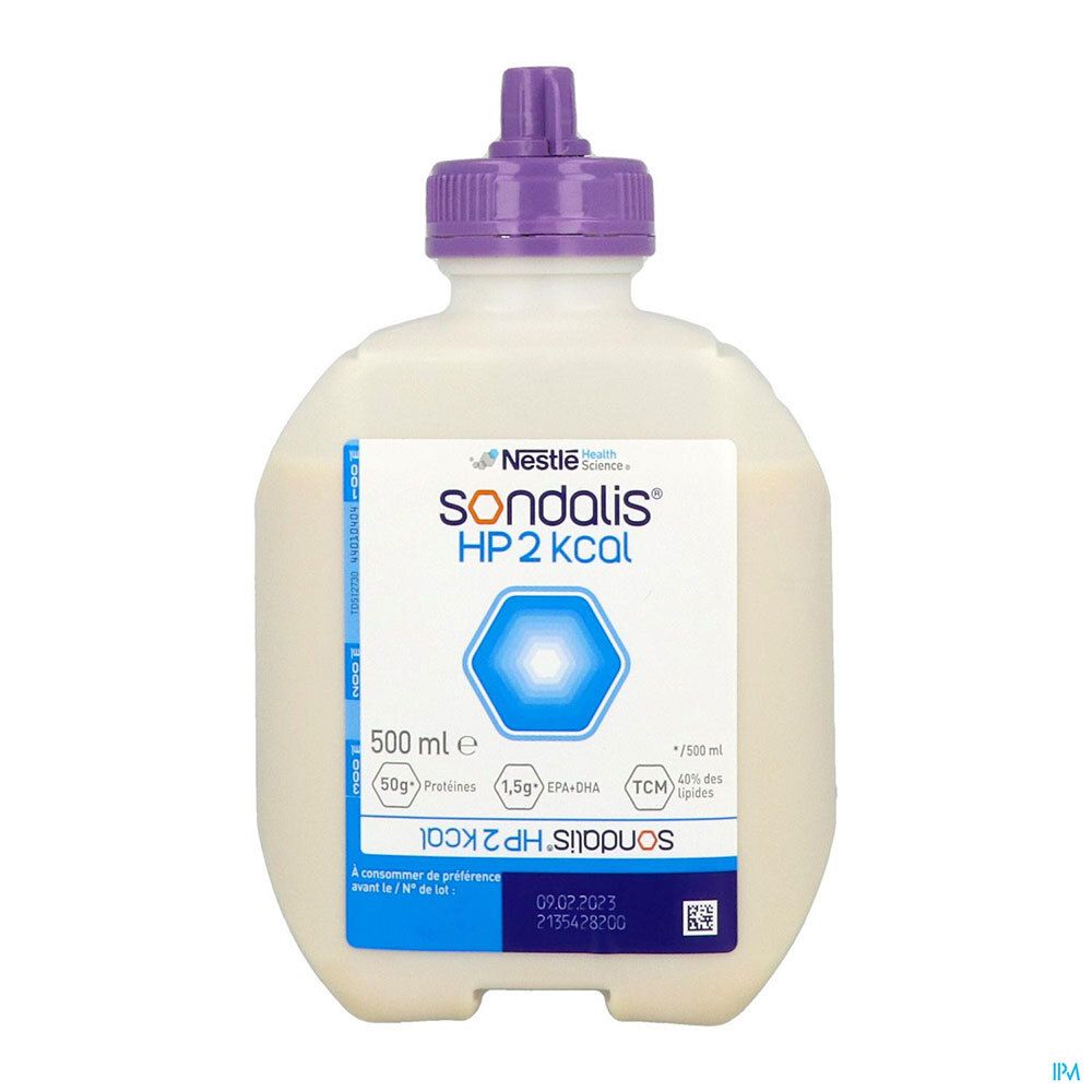 Sondalis HP 2 kcal, Denrée alimentaire destinée à des fins médicales spéciales, poche 500