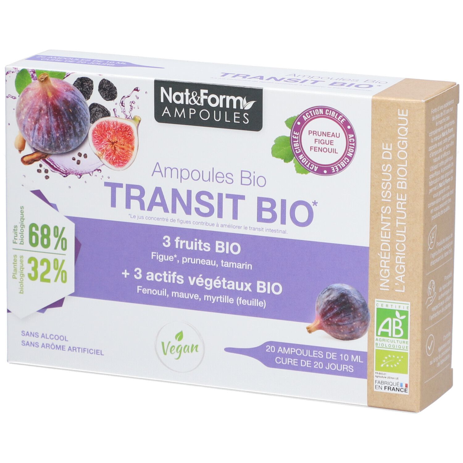 Nat&Form Ampoules Transit bio