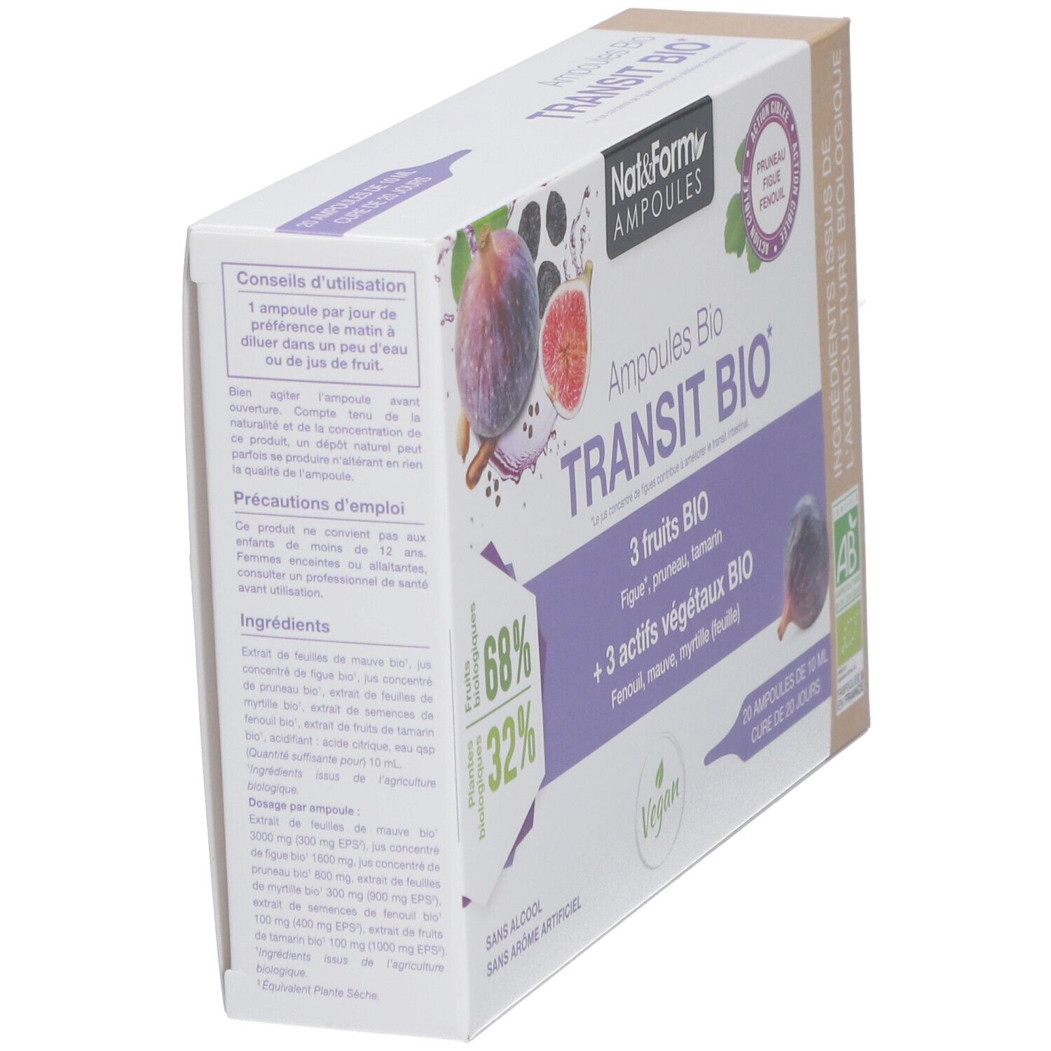 Nat&Form Ampoules Transit bio